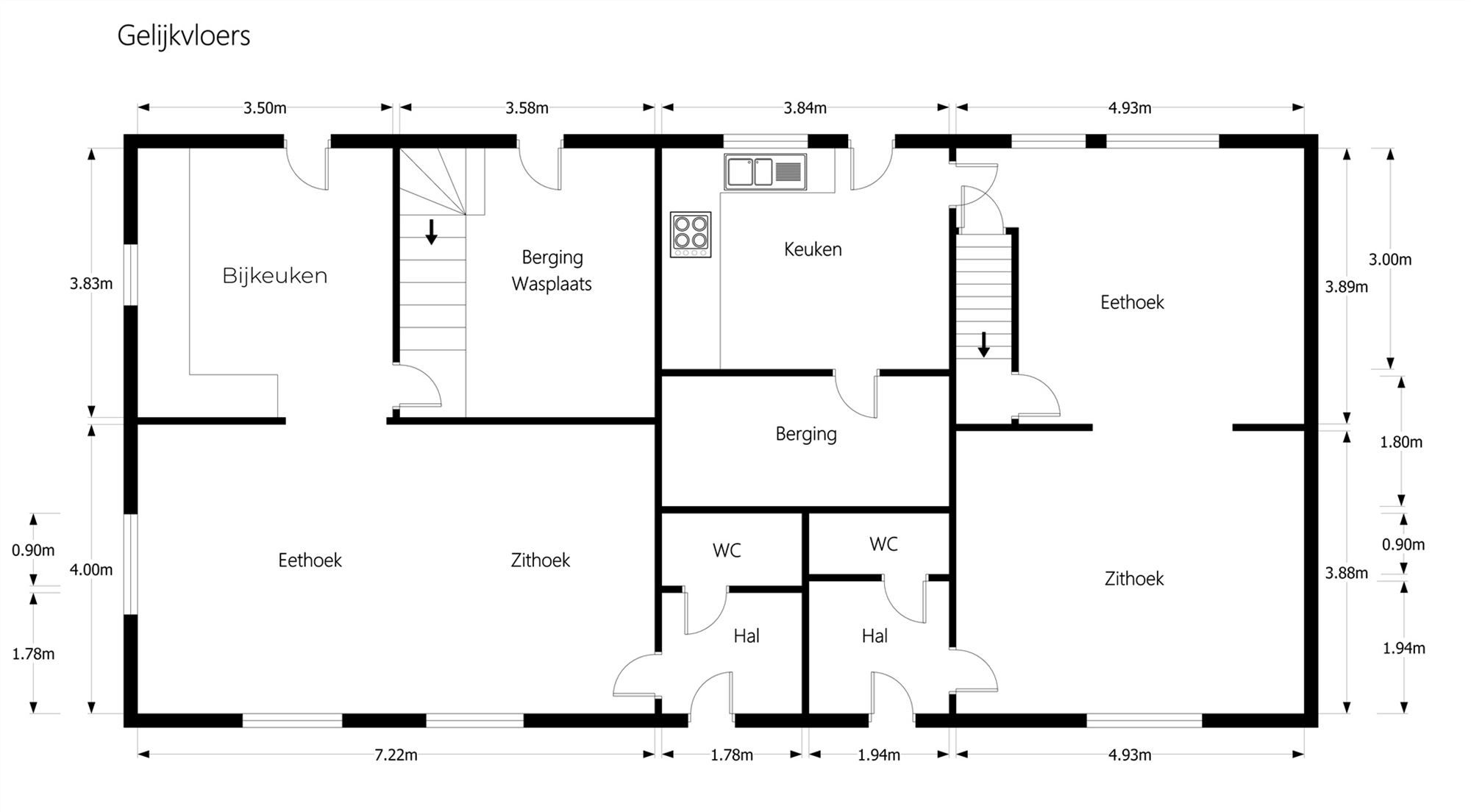 PERFECT ONDERHOUDEN EN INSTAPKOLARE HOB MET 3 SLAAPKAMERS RUSTIG GELEGEN OP EEN PERCEEL VAN 5A13CA TE PAAL foto 27