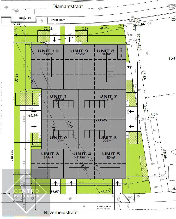 Goed geïsoleerde NB KMO-unit (227m²) inclusief 2 private parkeerplaatsen op ambachtelijke zone te Diksmuide! foto 8