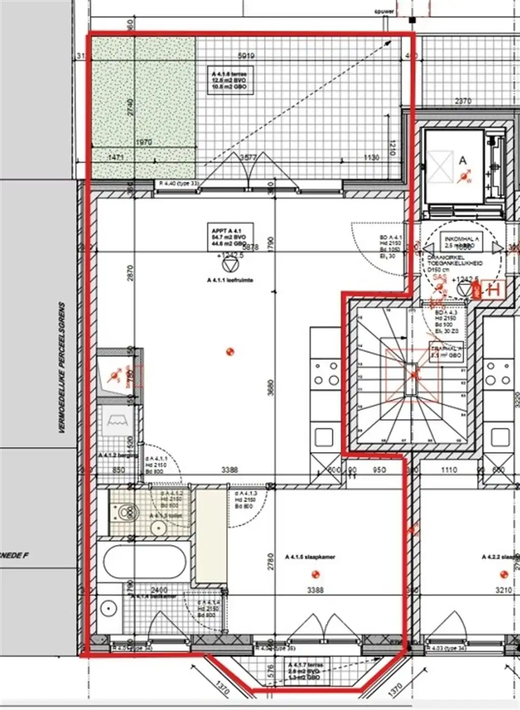 Recent appartement met groot zonneterras pal aan Park Spoor Noord foto 11