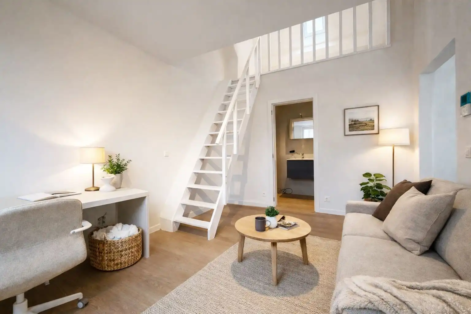 Vernieuwde studentenkamer eigen sanitair foto {{pictureIndex}}