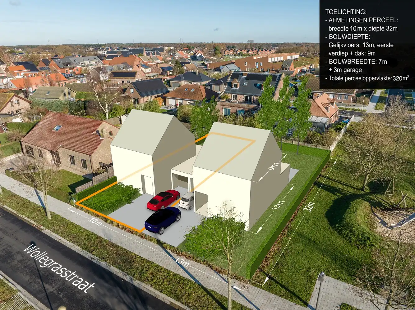 Prachtig gelegen bouwgrond van 320m² voor HOB met garage te Berendrecht foto {{pictureIndex}}