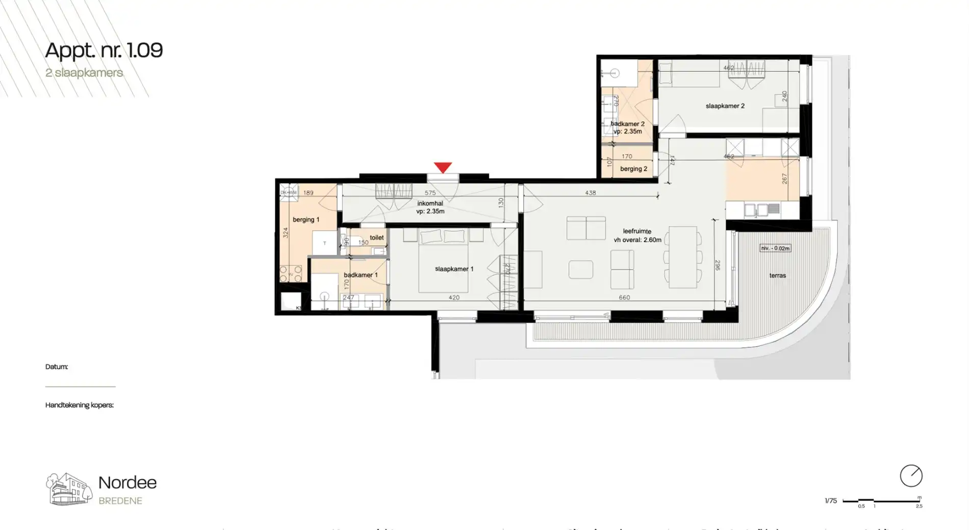 TWEE SLAAPKAMER APPARTEMENT IN MODERNE RESIDENTIE TE BREDENE foto 6