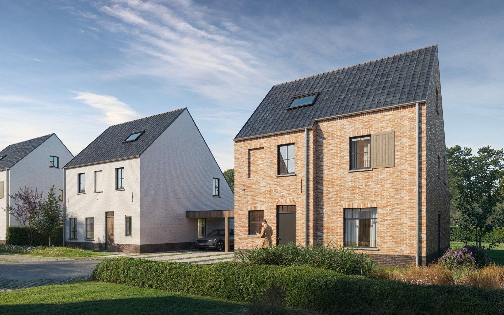 Ruim wonen in een groene nieuwe wijk in Merelbeke foto {{pictureIndex}}