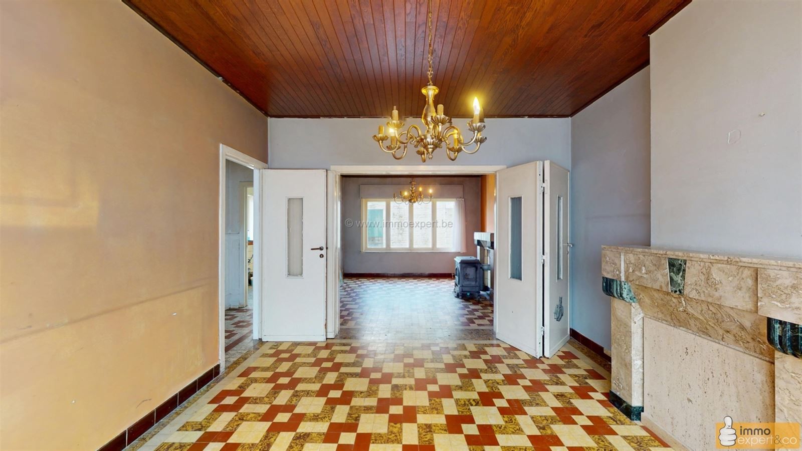 LIEDEKERKE: Landelijk gelegen te renoveren woning foto 4