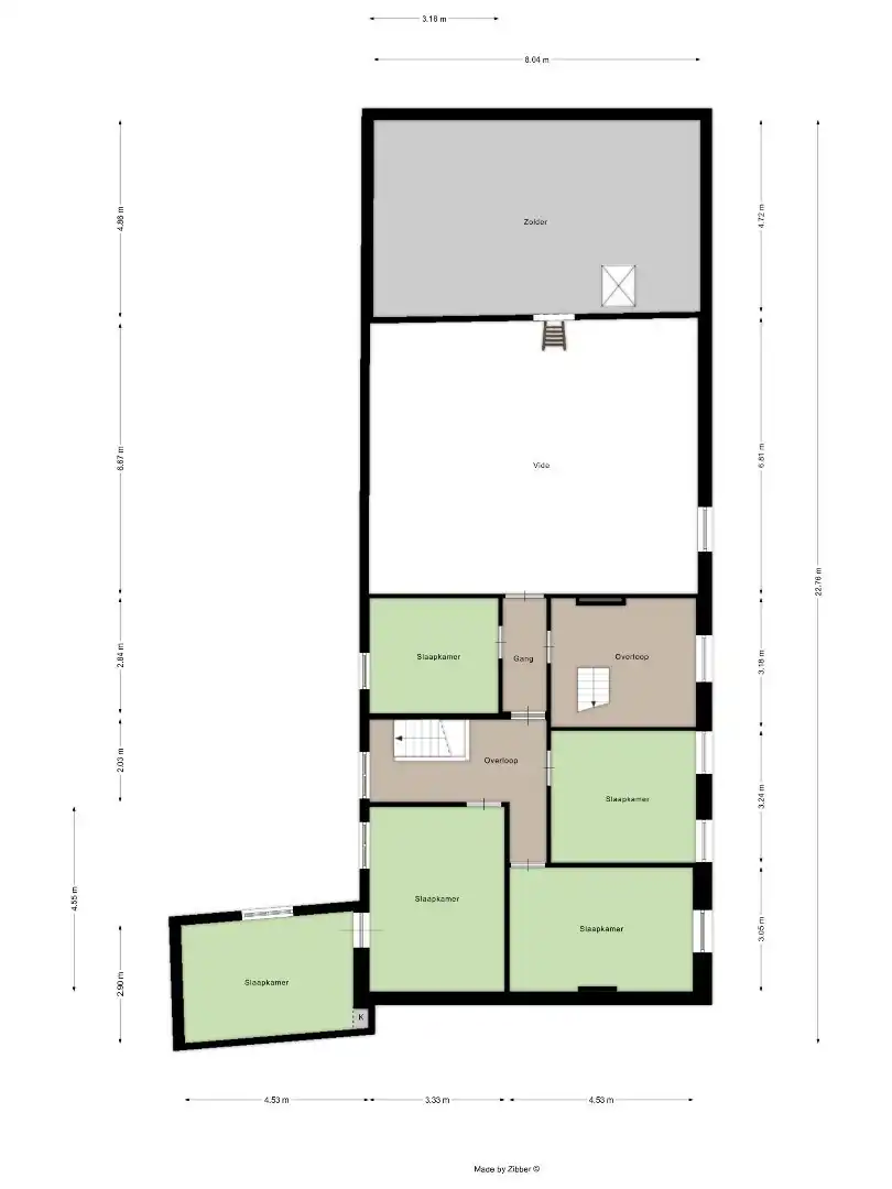 Mogelijkheid om te splitsen in 2 woningen - Half open bebouwing (hoeve) met 5 slaapkamers, tuin, terras en zeer ruime garage in Oorbeek (Tienen)! – EPC 730 kWh/ foto 31