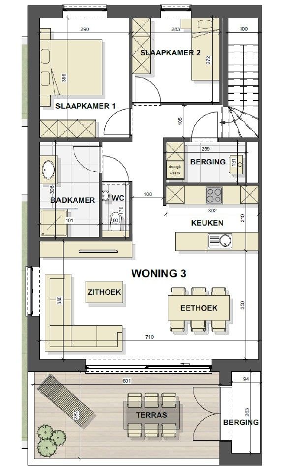 Energiezuinig en recent appartement met 2 slaapkamers en ruim 90m² woonoppervlakte foto 26