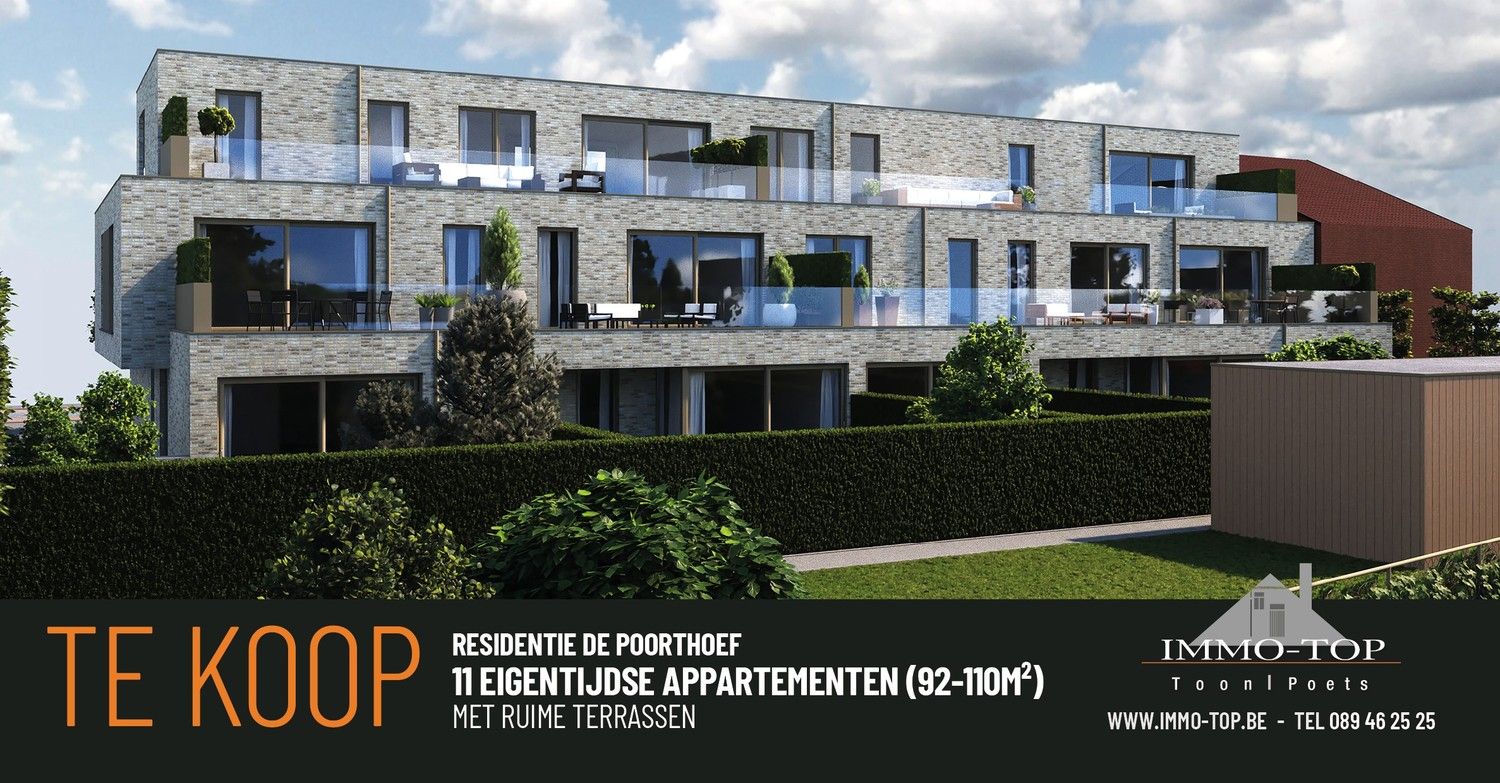 REEDS 45% VERKOCHT ! HEUSDEN RESIDENTIE DE POORTHOEF (TOPLOCATIE op slechts 100m van kerkplein): 11 moderne appartementen (92-110m²) foto 4