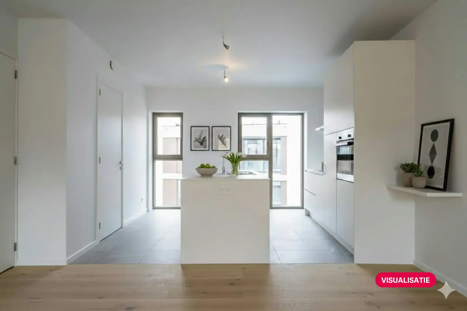 Kwalitatief tweeslaapkamerappartement in centrum Kortrijk! foto 3