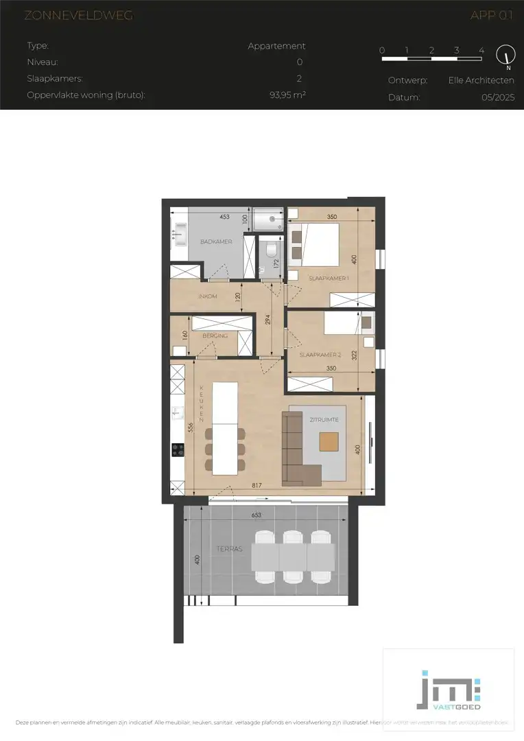 Nieuwbouwappartement met 2 slaapkamers, ondergrondse autostaanplaats en kelderberging foto 9
