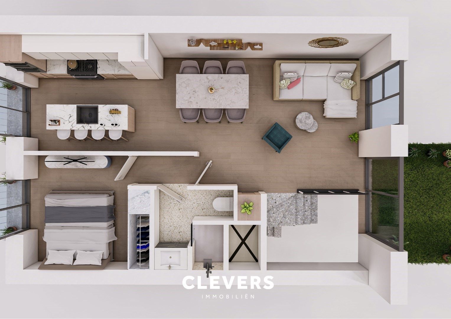 Twee renovatieprojecten met vergunde bouwplannen. foto 4