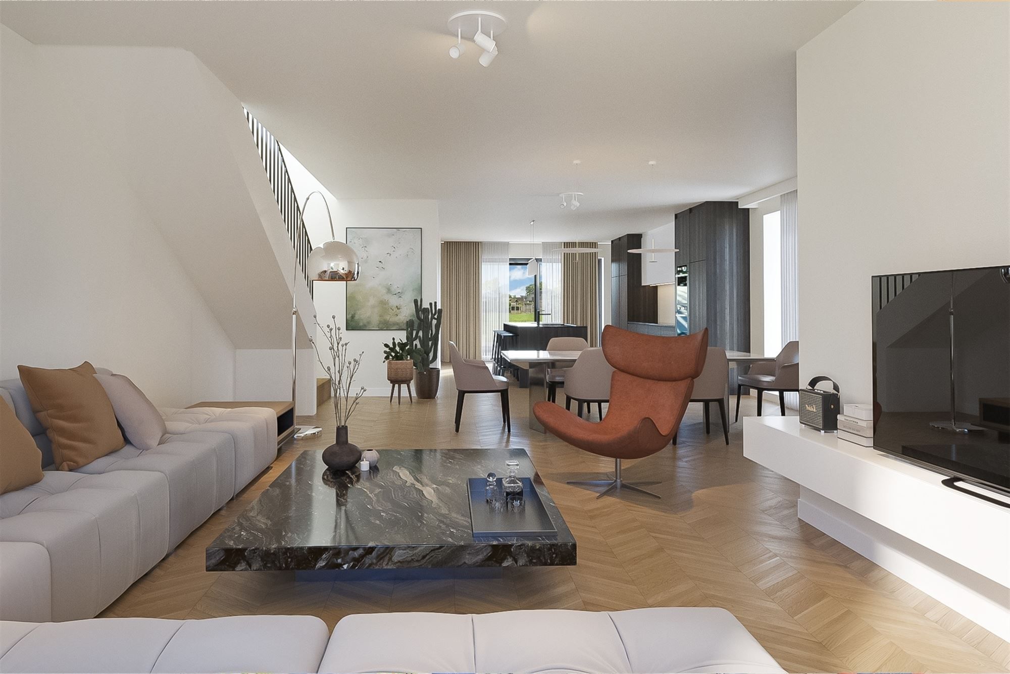 KWALITATIEF EN ENERGIENEUTRALE WONING OP RUSTIG GELEGEN PERCEEL TE PAAL foto 7