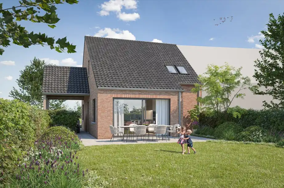 Mooi en zuidgericht stuk bouwgrond (558m²) voor halfopen bebouwing foto 4