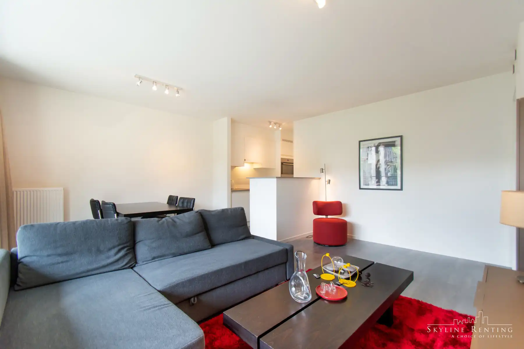Prachtig gemeubileerd appartement - 1 kamer met terras.  foto 2