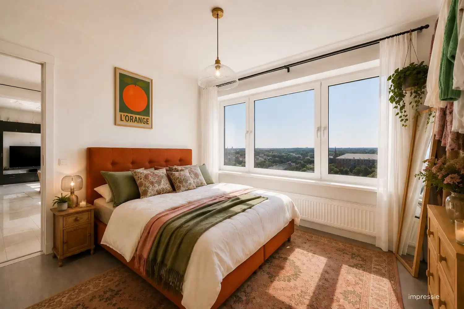 Ruim 2-slaapkamerappartement met prachtig uitzicht in Berchem foto 13