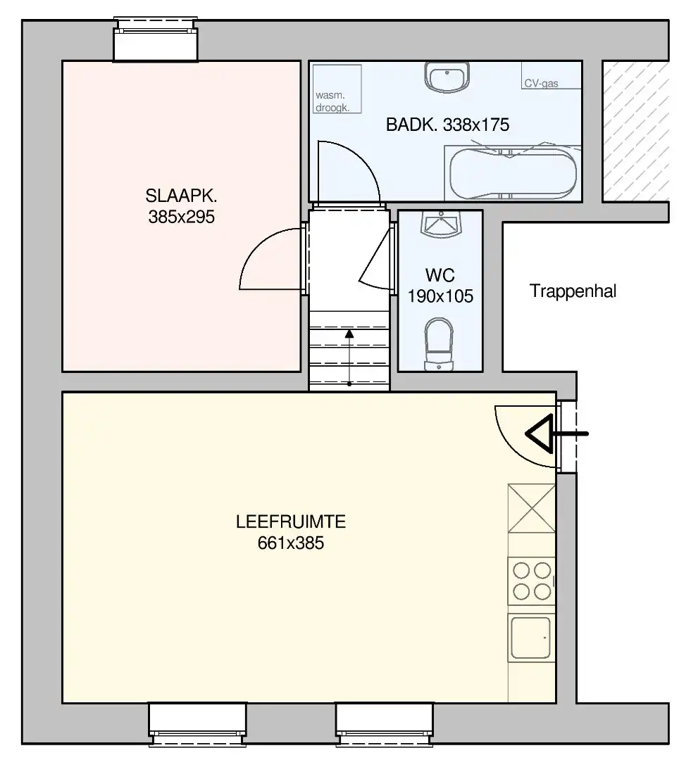 Gelijkvloers appartement met 1 slaapkamer. foto 9