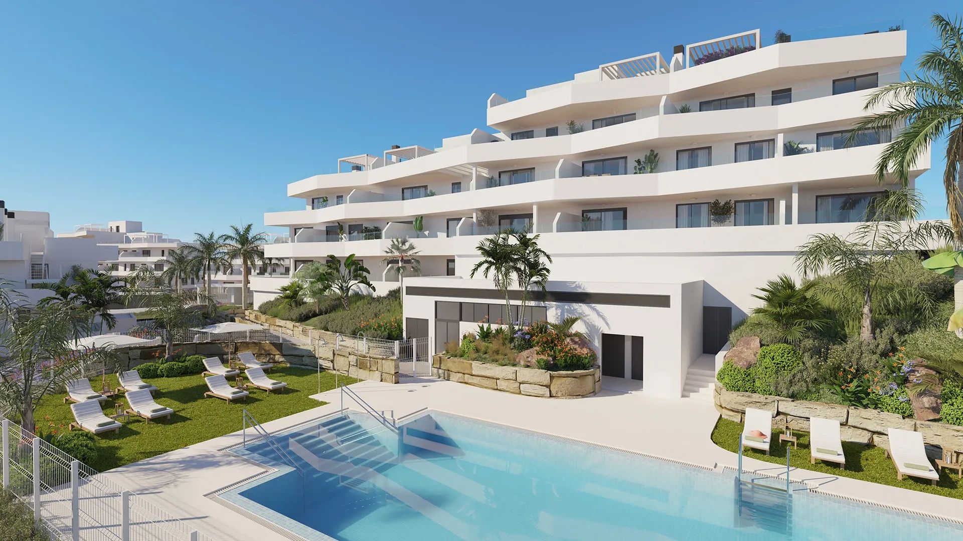 Stijlvol boetiekproject nabij het charmante stadje Estepona en het strand foto {{pictureIndex}}