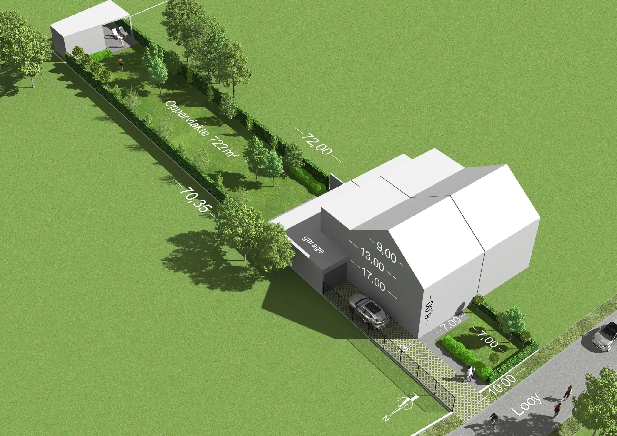 Bouwgrond (722m²) voor halfopen bebouwing nabij centrum Vosselaar! foto 2