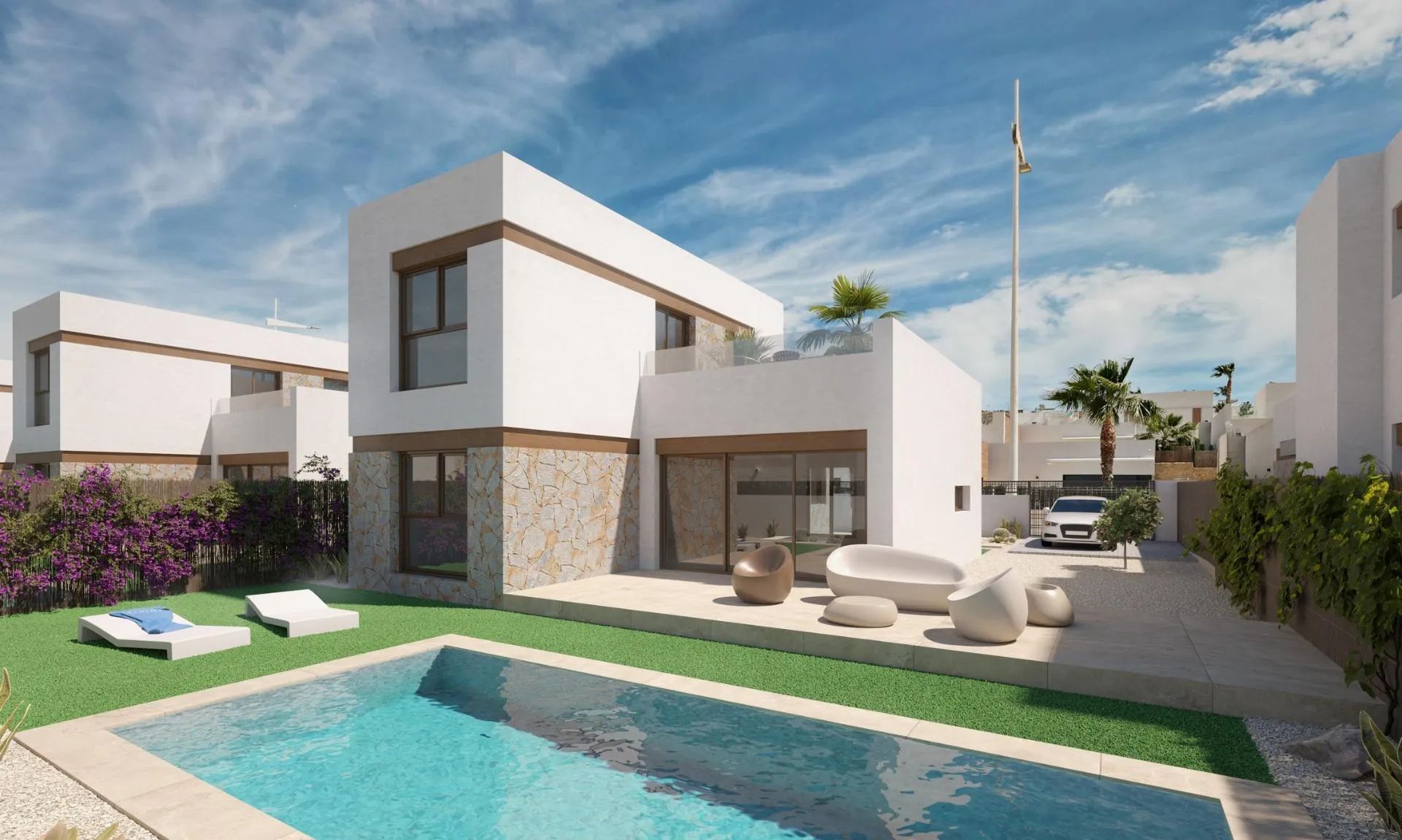 Ontdek de ultieme luxe in Algorfa, waar elegantie en comfort samenkomen in een adembenemende omgeving foto {{pictureIndex}}