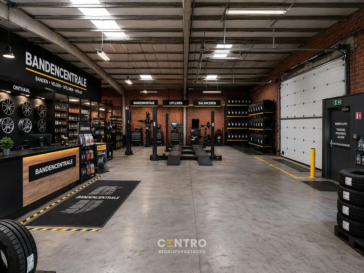 Baanwinkel voor bedrijf (productie, opslag, techniek, recreatie) met bijkomende verkoop naast Lecot, Basic-Fit, Hopsiepops, Eldi, Van Haaren,... vlak bij de RING aan de Poort tot Poperinge ! foto {{pictureIndex}}