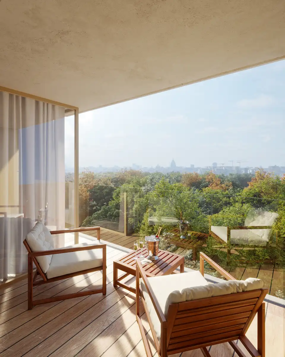 Penthouse duplex met zicht op stadspark! 6%BTW foto {{pictureIndex}}