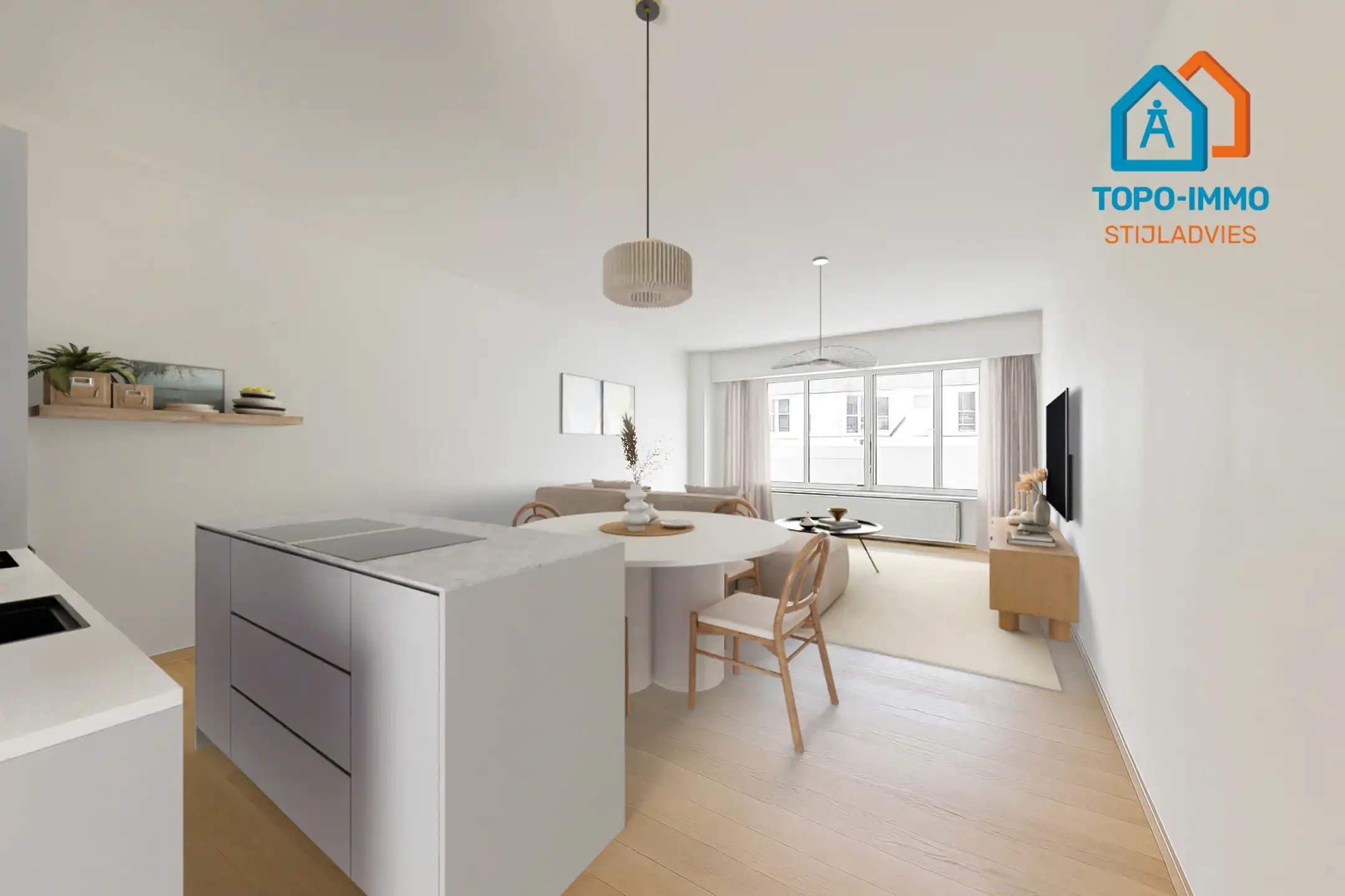 1-slaapkamer appartement te centrum Liedekerke foto 9