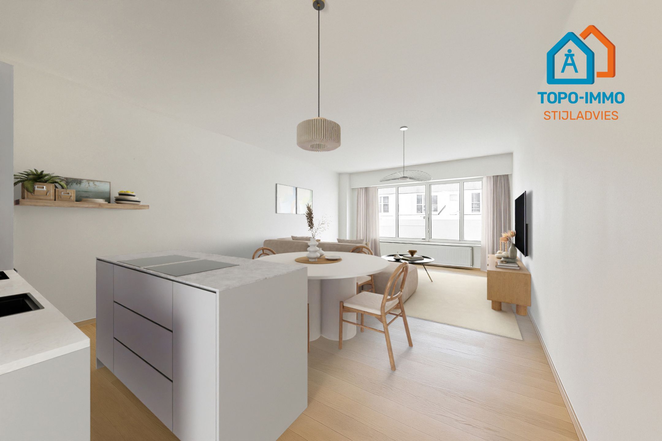 1-slaapkamer appartement te centrum Liedekerke foto 9