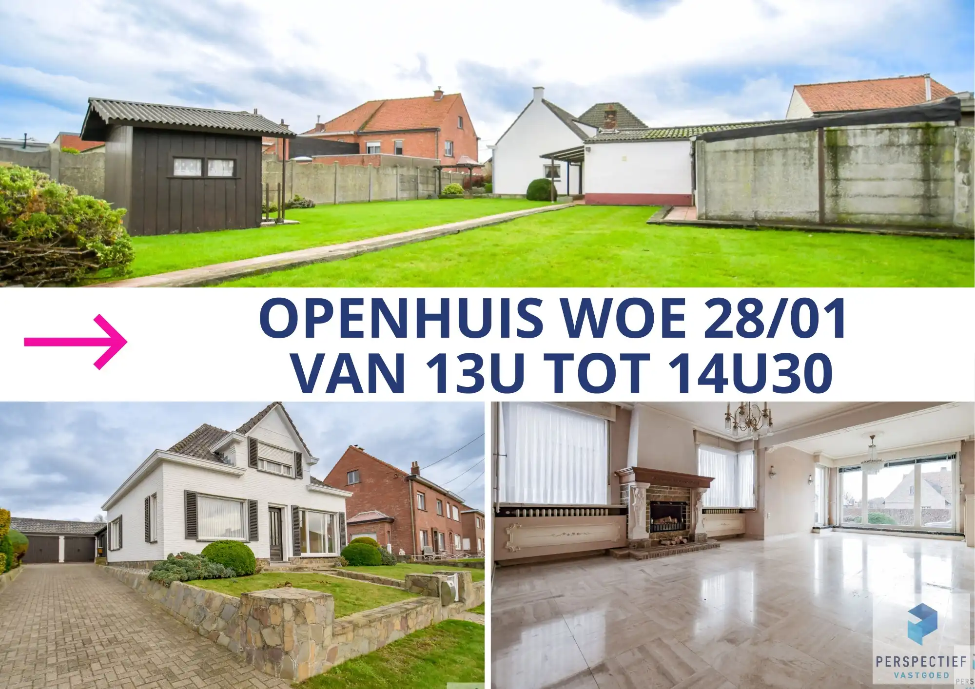 Hoofdfoto van de publicatie: BEZOEKMOMENT WOENSDAG 28/01 VAN 13U TOT 14U30 | Ruime woning met veel mogelijkheden