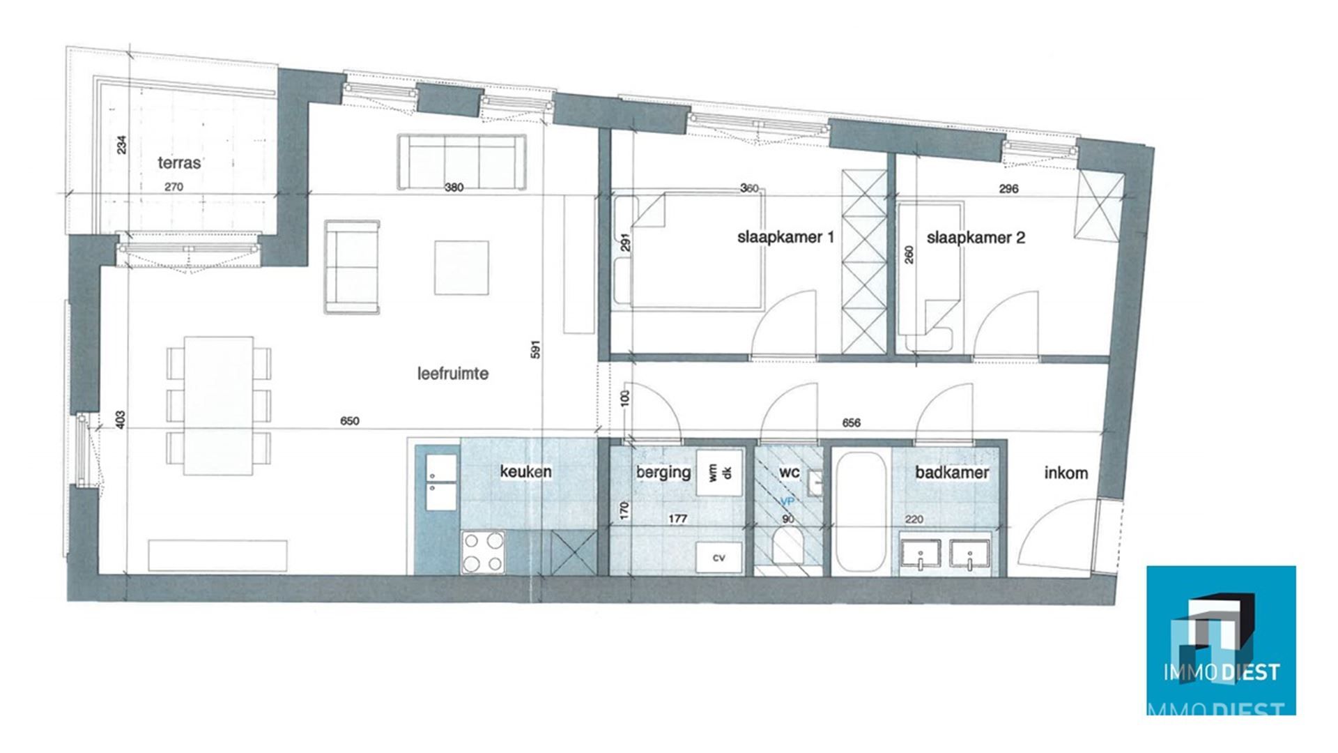 Nieuwbouw appartement in de stationswijk in Diest foto 12