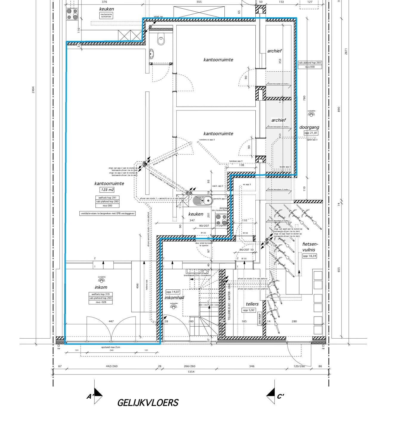 Recent handelspand (ca. 120m²) met 2 autostaanplaatsen foto 12