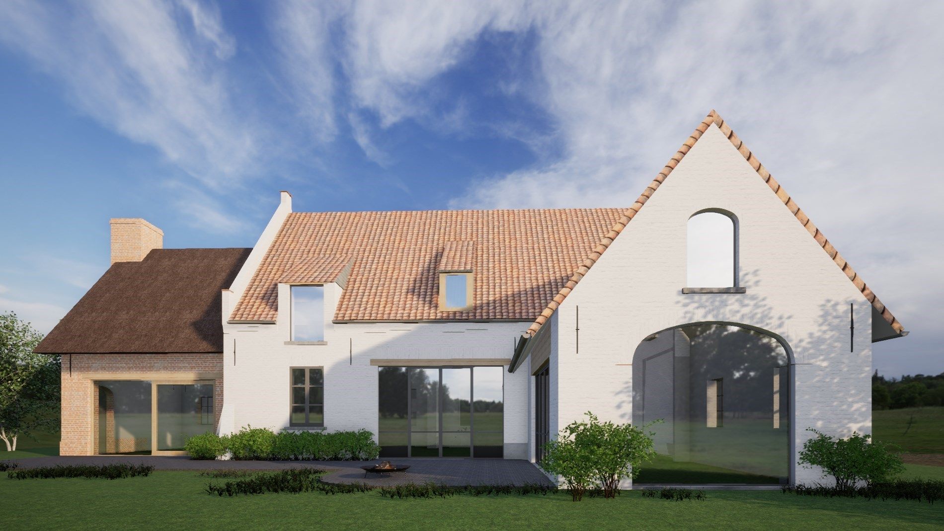 Bouwgrond omringd door groene velden foto 7