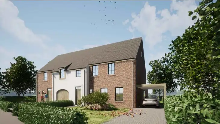 Villa met bouwgrond te koop in centrum Deerlijk foto 3