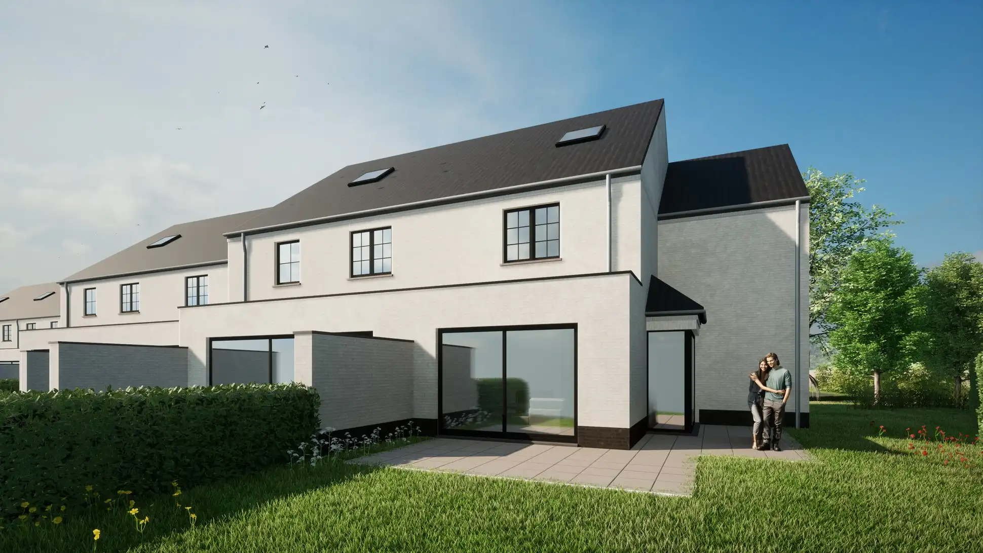 Halfopen nieuwbouw woning te koop in Vosseslag - De Haan. foto 3