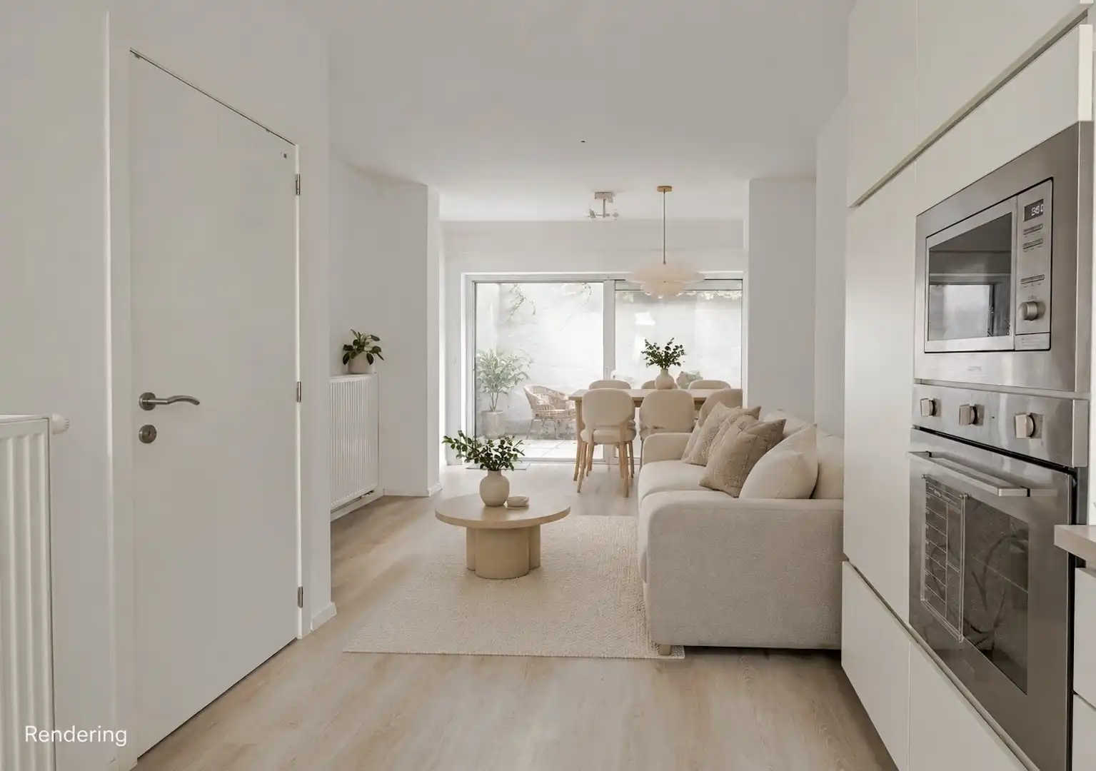 toffe gerenoveerde stadswoning met groene patio op Sint-Anna foto 7