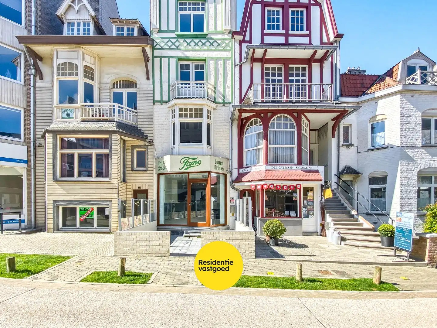 Hoofdfoto van de publicatie: Goed gelegen gebouw op 117m² te De Panne bestaande uit een handelsruimte en woonst. 
