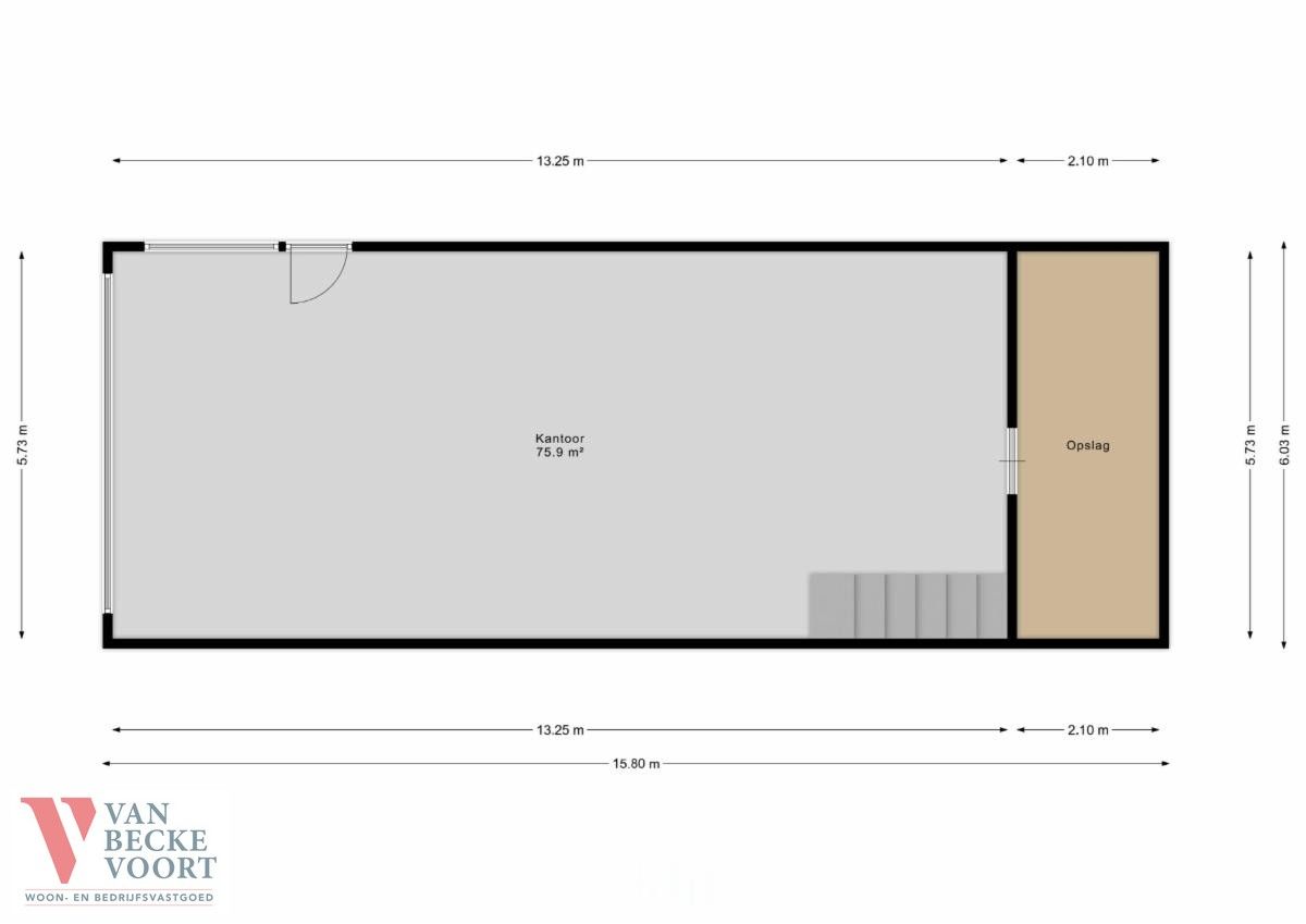 Handelsruimte 90m² + 76m² op het 1V + kelder foto 11