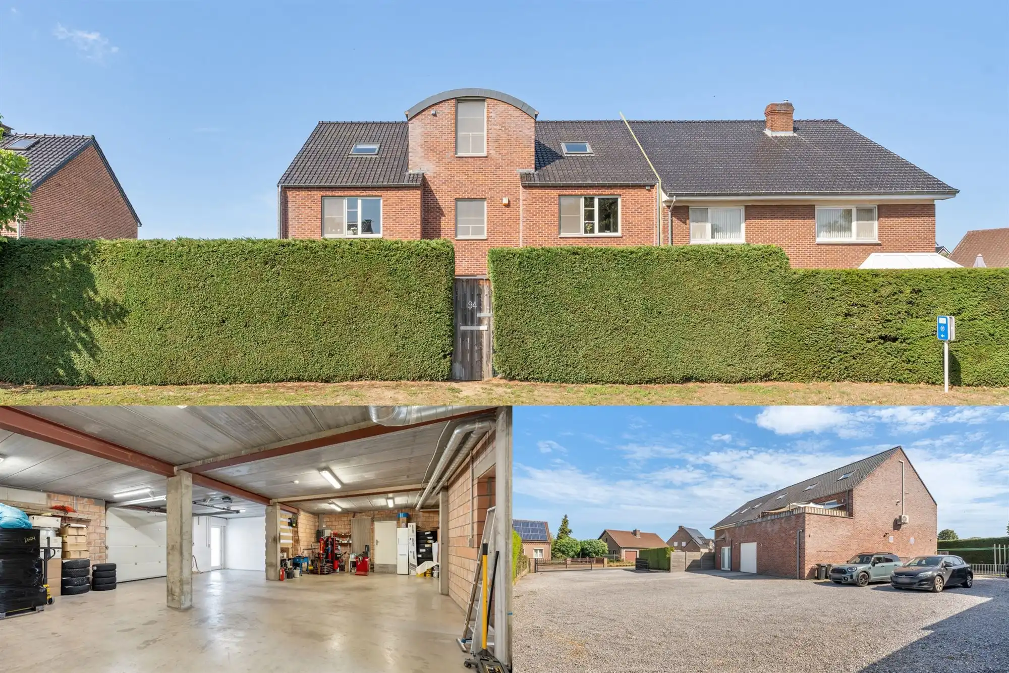 Ruime gezinswoning met garage/werkplaats op een perceel van 8a 97ca te Maaseik foto {{pictureIndex}}