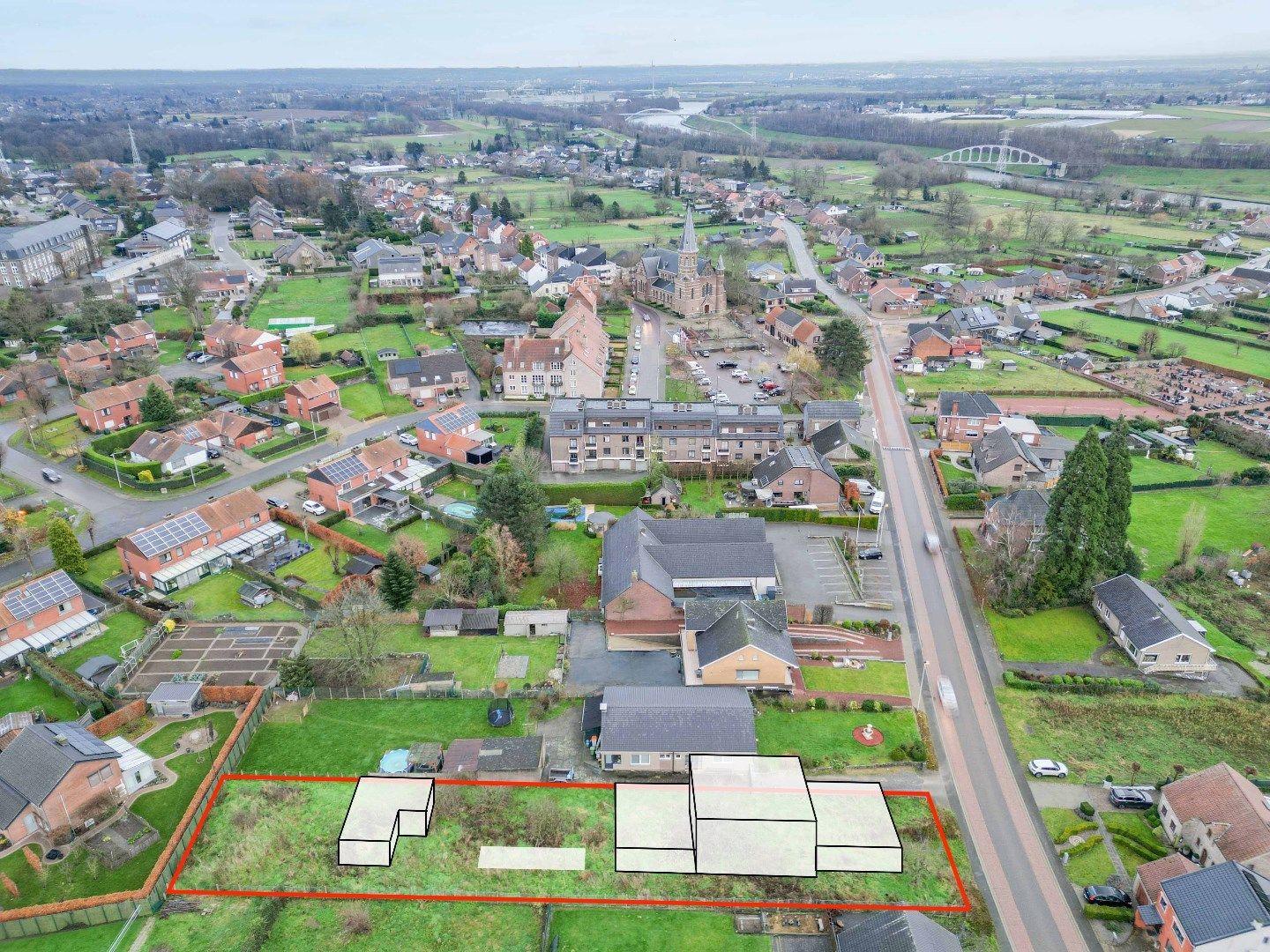 OPEN BOUWGROND MET EEN OPPERVLAKTE VAN 1163 M² IN GELLIK ! foto 2