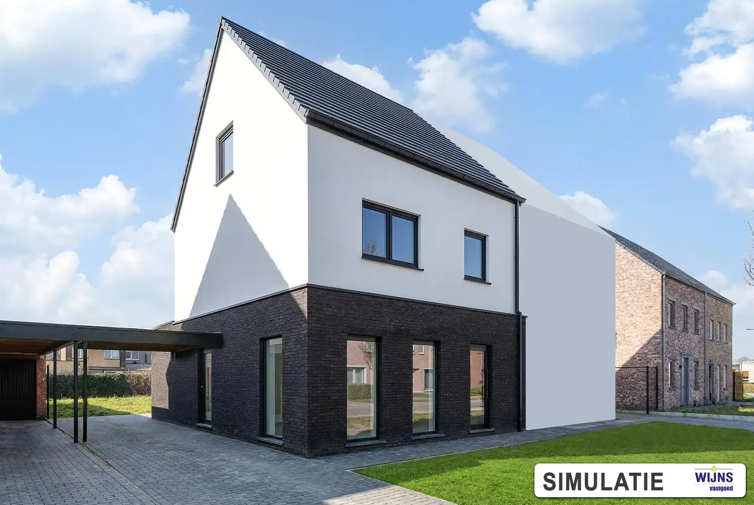 Nieuwbouw in doodlopende straat foto {{pictureIndex}}