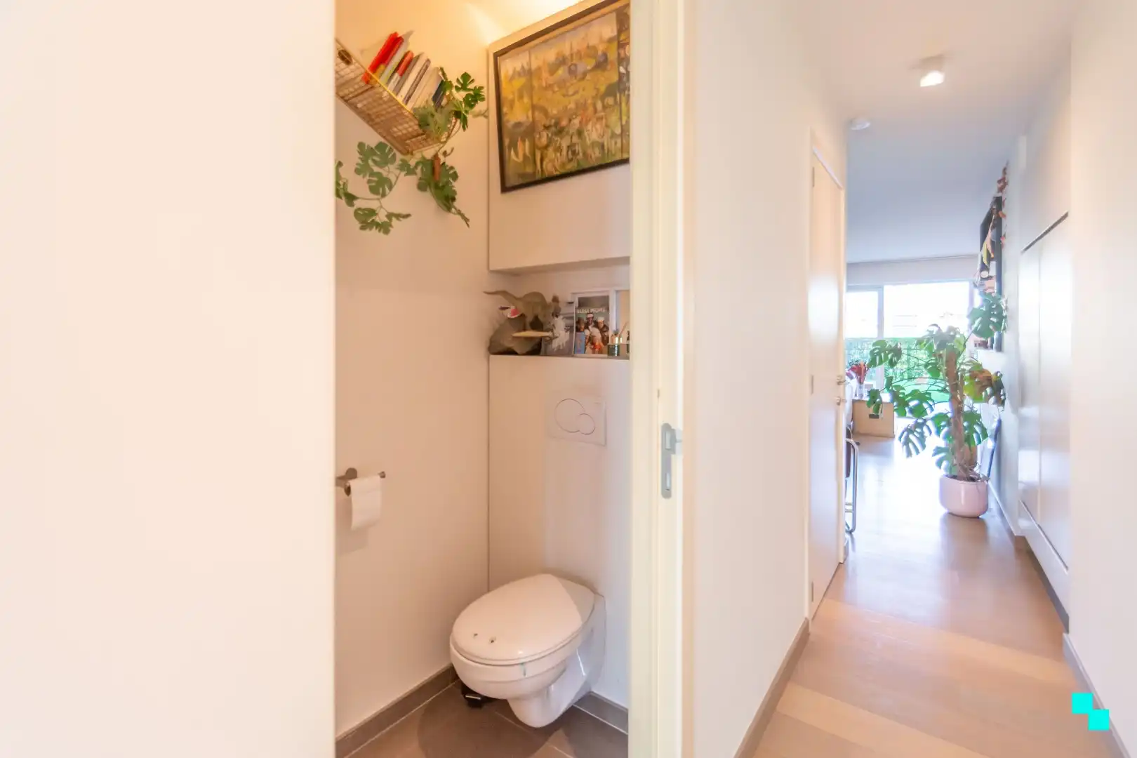 Lichtrijk twee slaapkamerappartement met tuin te Gent foto 20