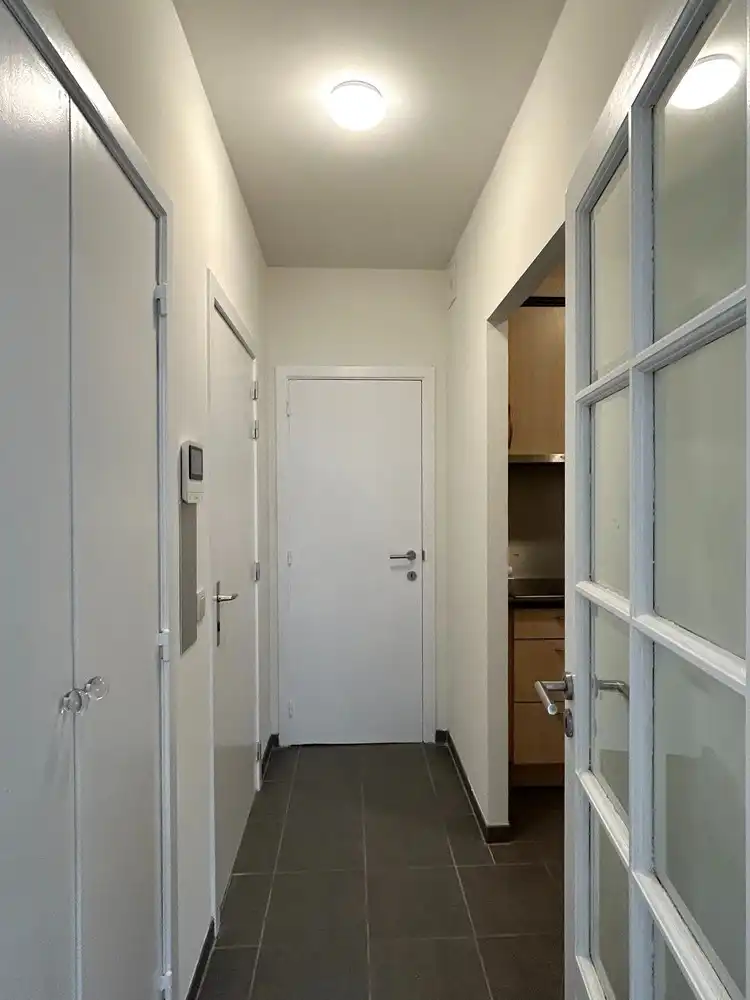 Instapklaar gelijkvloers 1-slaapkamerappartement met ruim terras in Leuven foto 2