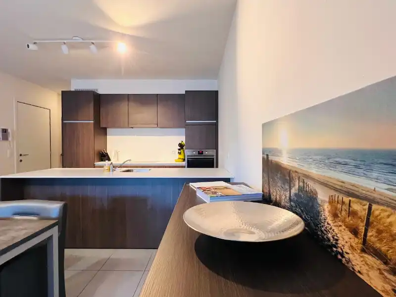 Meer dan een driekamerappartement met een ruim terras in het hart van Wenduine. foto {{pictureIndex}}