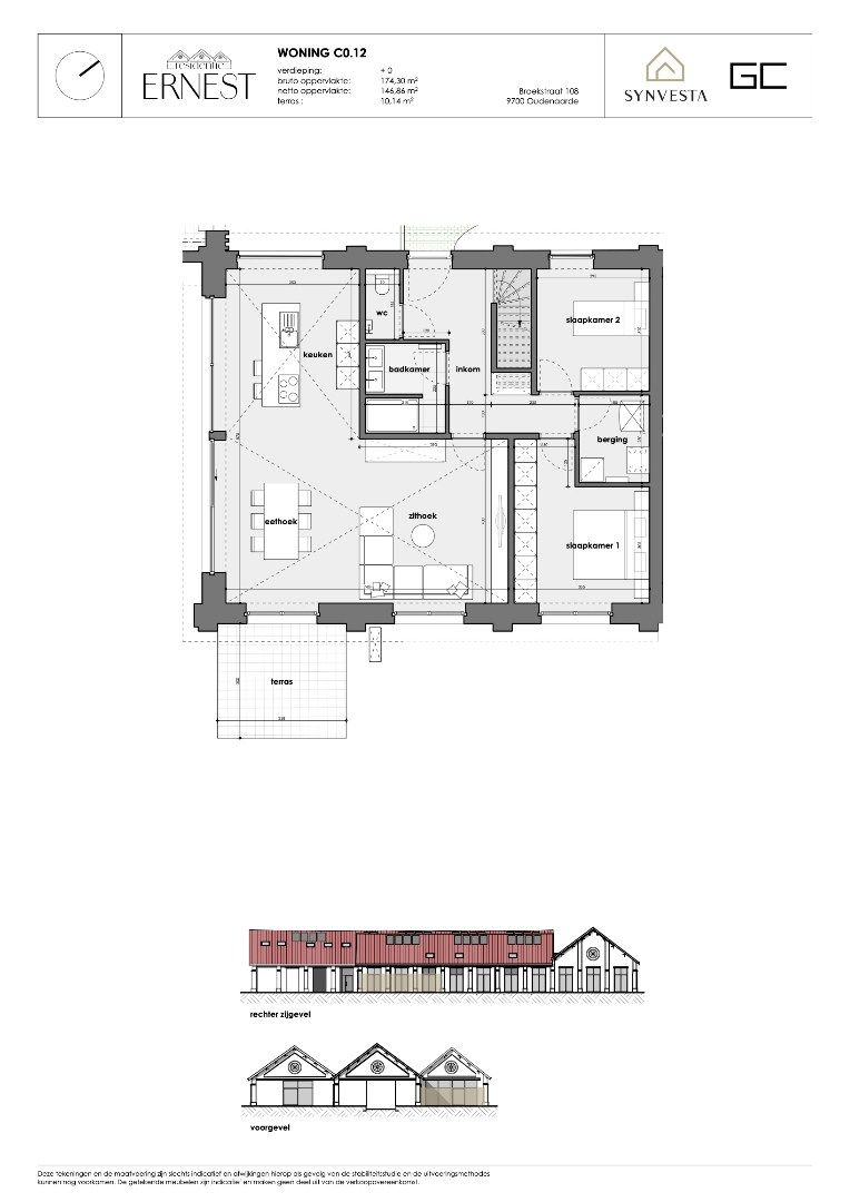 Modern huis met 3 slaapkamers, vide en speel- of leeshoek – Nieuwbouwproject Ernest, Oudenaarde foto 3