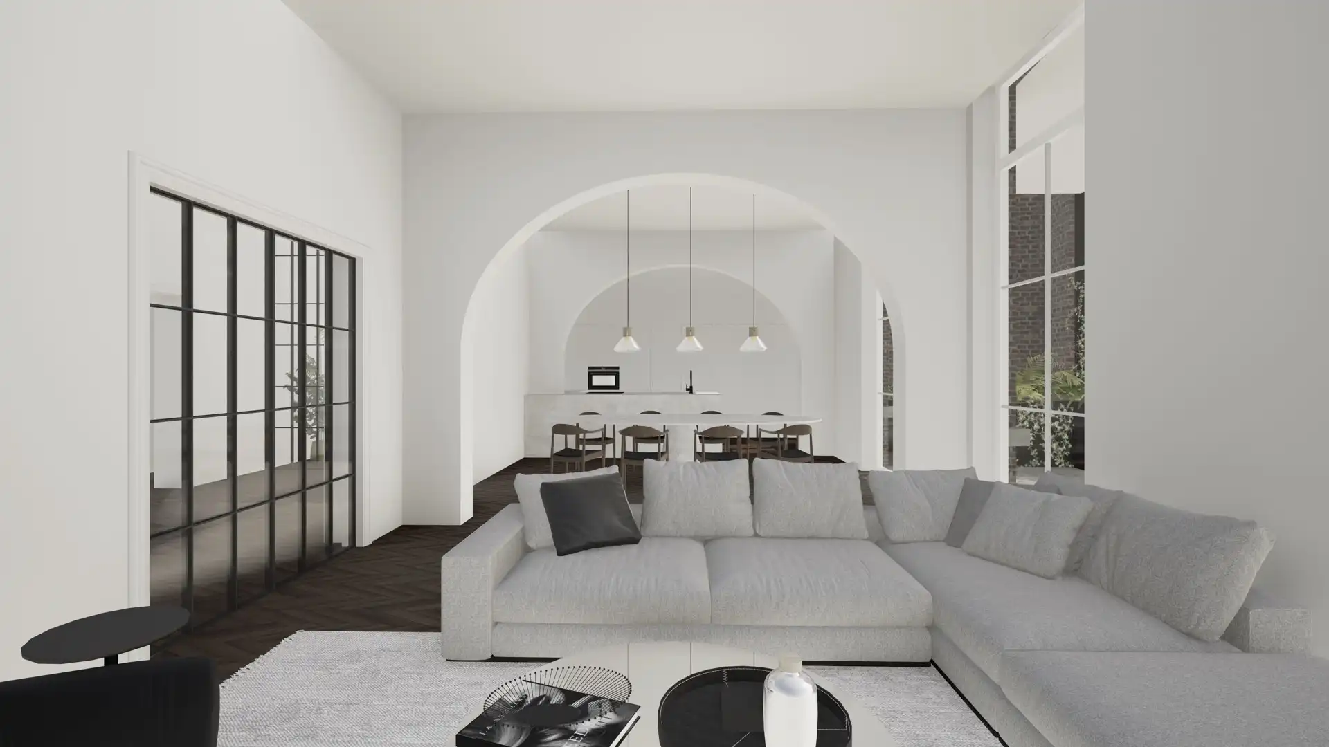 Stijlvol nieuwbouwappartement van 180 m² met veranda en privatieve tuin in hartje Sint-Truiden. foto 2