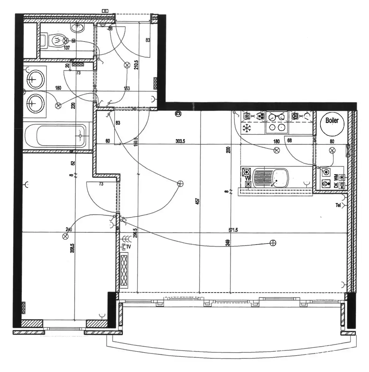 Prachtig gemeubeld app - 1Kamer + Terras (Europese wijk) foto 11