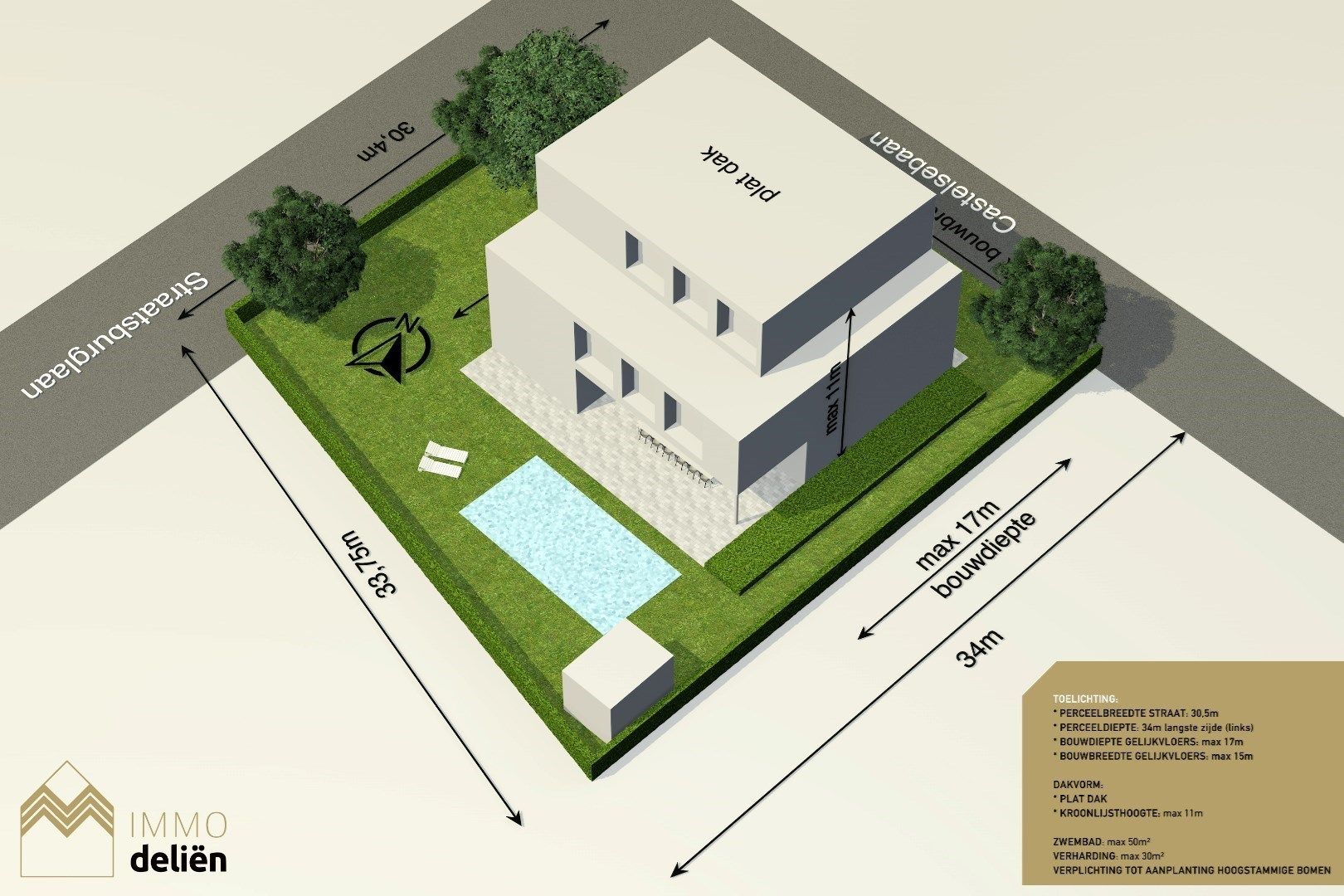  Europese wijk een perceel van 1219m² voor open bebouwing foto {{pictureIndex}}