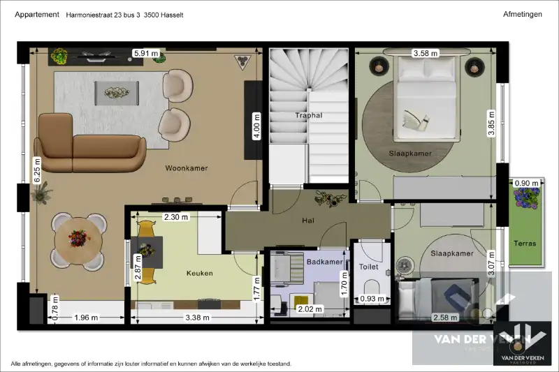 Lichtrijk en instapklaar appartement met 2 slaapkamer en terras gelegen in hartje Runkst foto 14