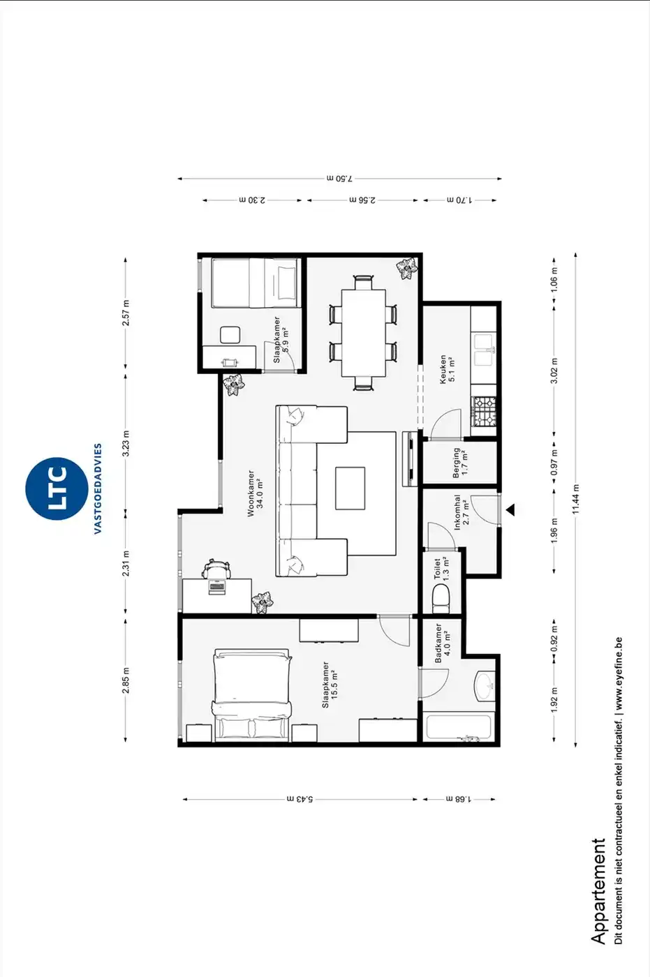 Appartement op wandelafstand van het centrum foto 14