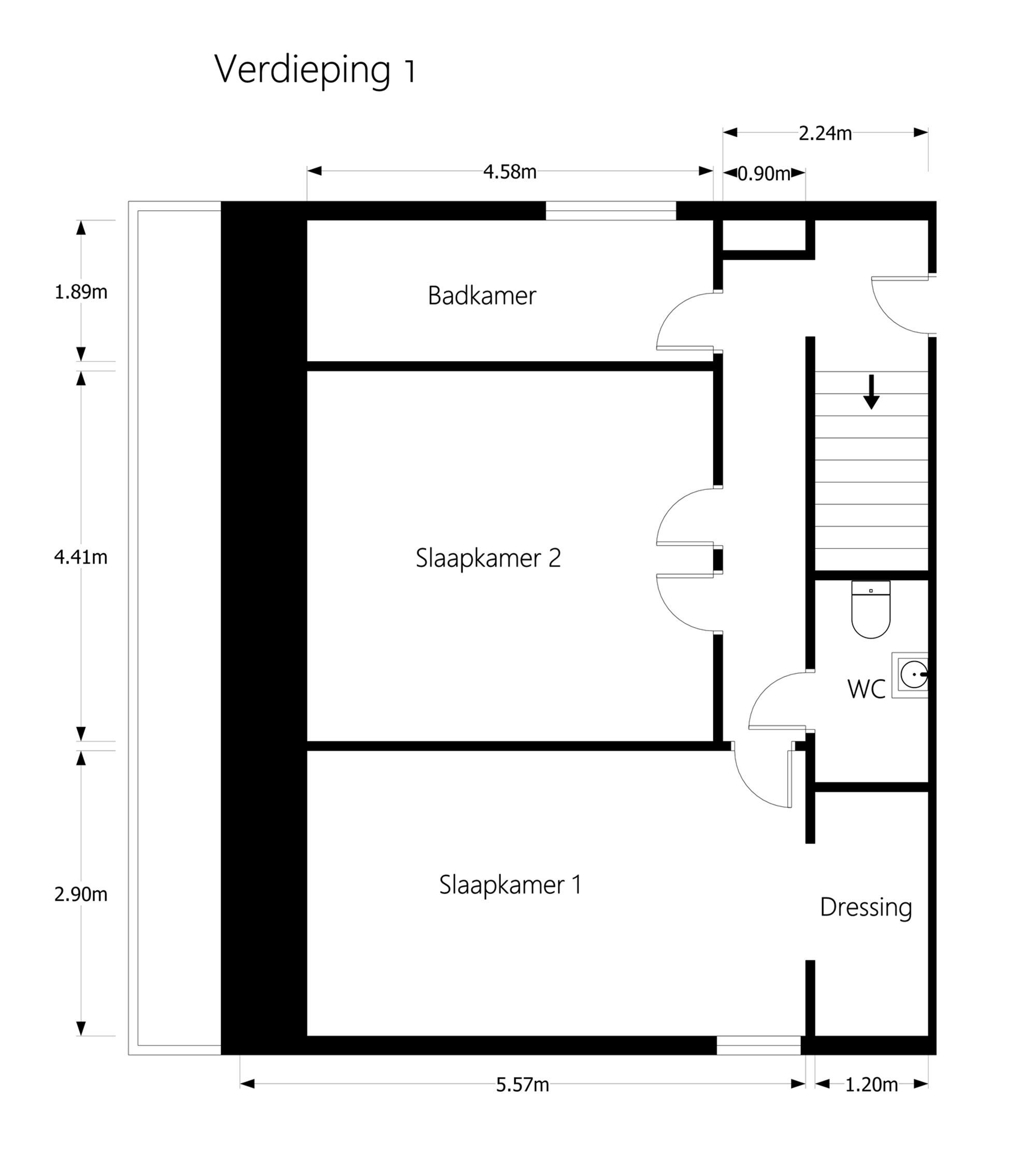 PERFECT ONDERHOUDEN DUPLEX APPARTEMENT (125M²) MET GROOT TERRAS (33M²) EN BIJHORENDE GARAGE TE LEOPOLDSBURG foto 22