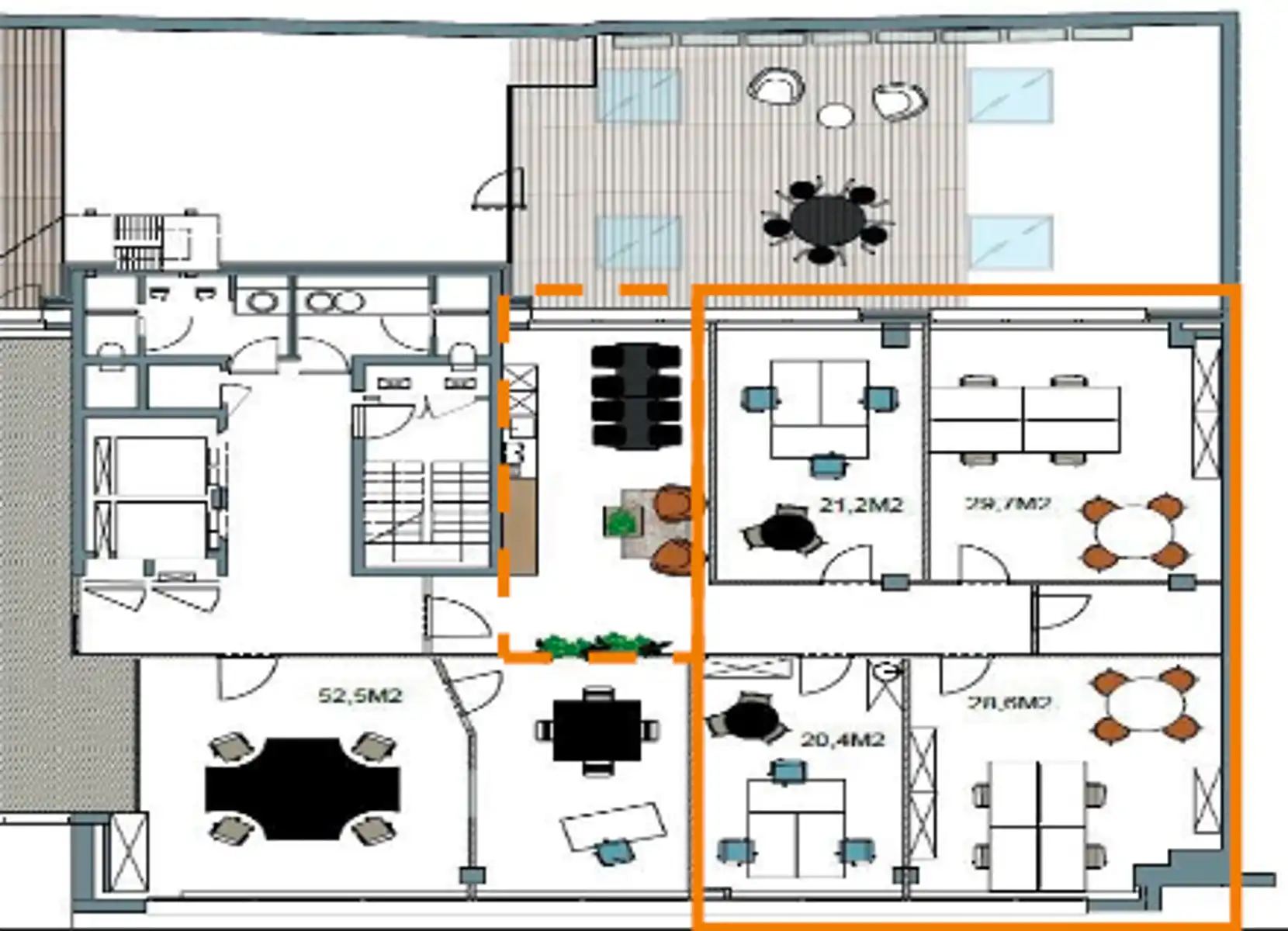 Instapklaar kantoor te Berchem  foto 2