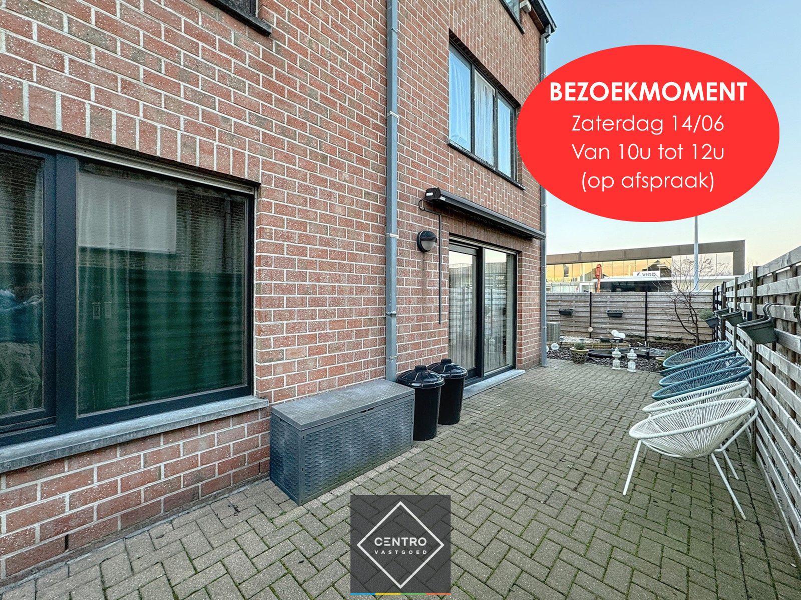 Appartement met 2 slpks MET garagebox en RUIME zonneterrassen! foto {{pictureIndex}}